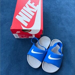Nike Kawa Slide | Cobalt Blue White | Size 8c